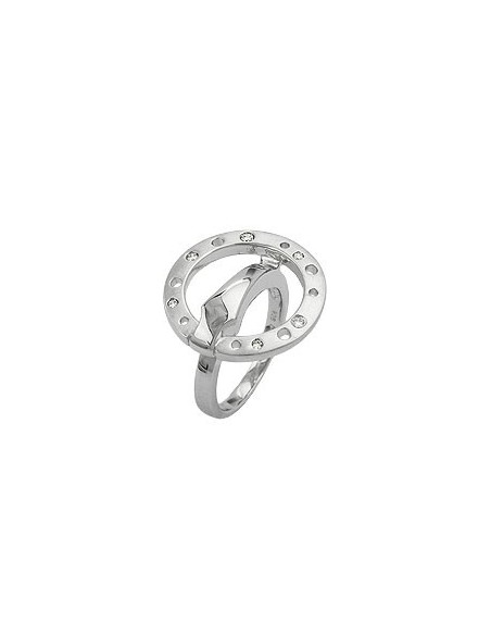 Ring Cubic Zirconia Rhodinized Ø 17.8mm Silver 925