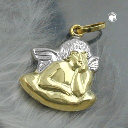 pendant angel 16mm 9k gold