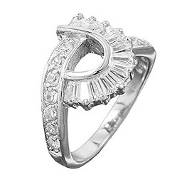 Ring Many Zirconia Crystals Silver 925