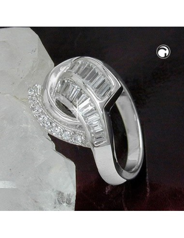 Ring Many Zirconia Crystals Silver 925
