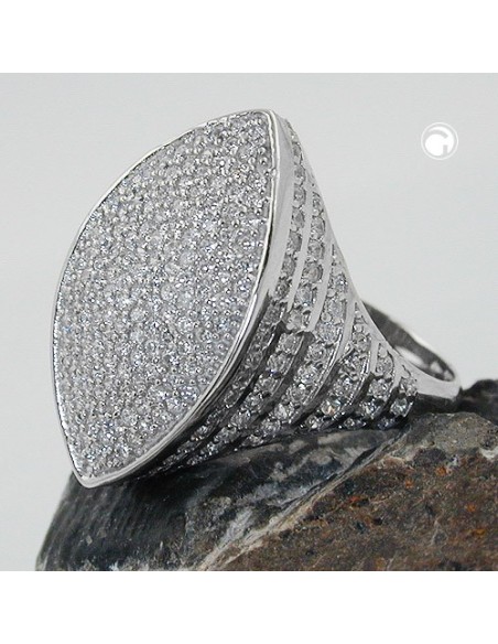 Ring Many Zirconias Silver 925