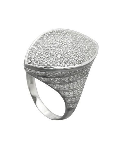 Ring Many Zirconias Silver 925