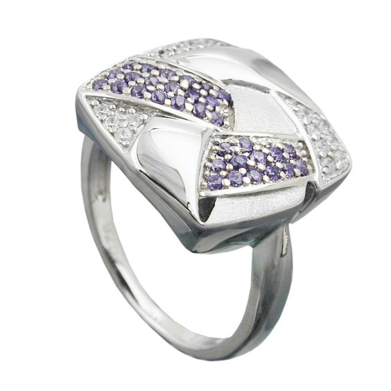 Ring Many Zirconias Silver 925