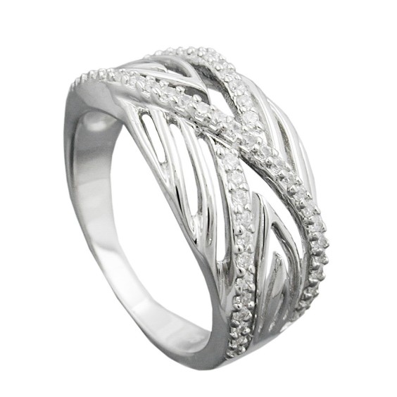 Ring Many Zirconias Silver 925