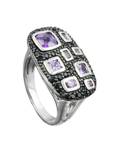 Ring Many Zirconias Silver 925