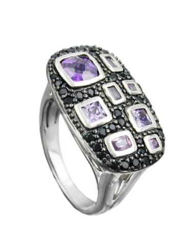 Ring Many Zirconias Silver 925