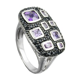 Ring Many Zirconias Silver 925