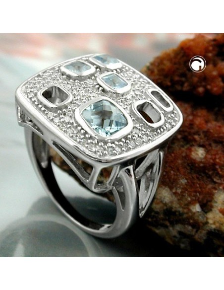 Ring Many Zirconias Silver 925