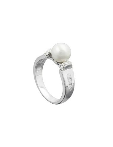 Ring Pearl And Zirconias Silver 925