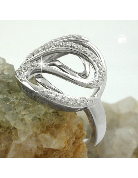 Ring White Zirconias Silver 925
