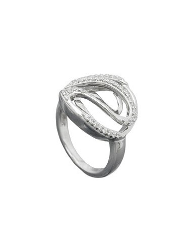 Ring White Zirconias Silver 925