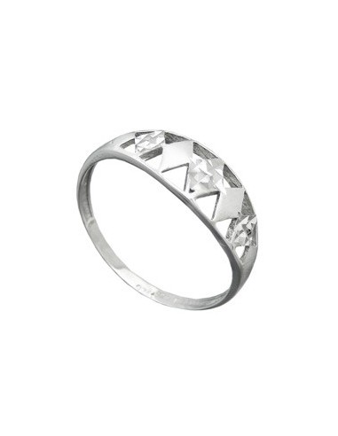 Ring With Diamond Cut Silver 925
