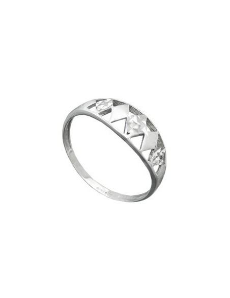 Ring With Diamond Cut Silver 925