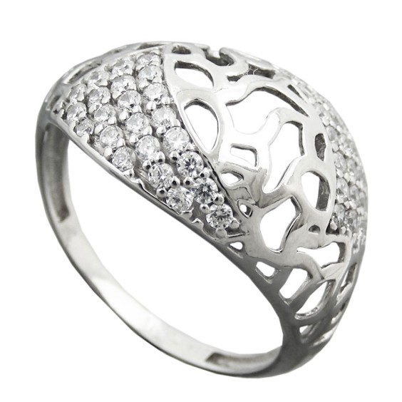 Ring With Zirconias Silver 925