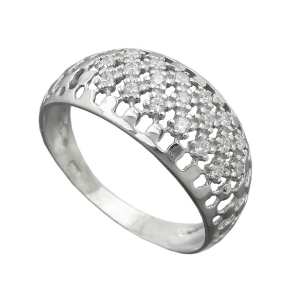 Ring With Zirconias Silver 925