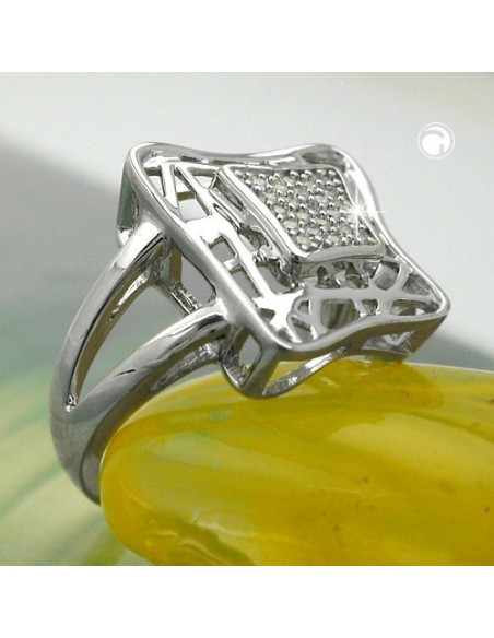 Ring With Zirconias Silver 925