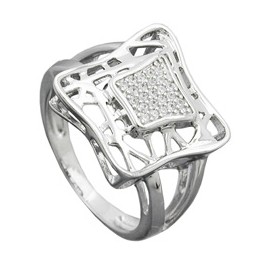 Ring With Zirconias Silver 925