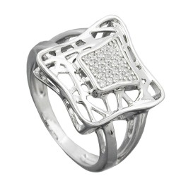 Ring With Zirconias Silver 925