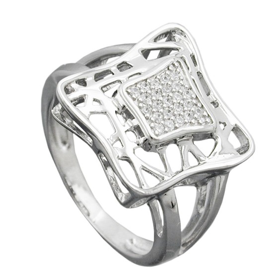 Ring With Zirconias Silver 925