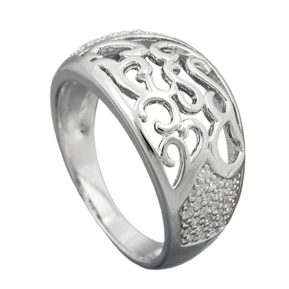 Ring With Zirconias Silver 925