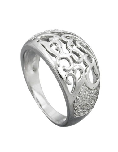 Ring With Zirconias Silver 925