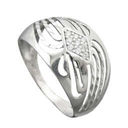 Ring With Zirconias Silver 925 Size 57