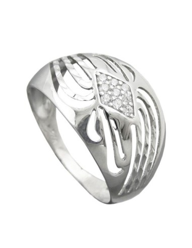 Ring With Zirconias Silver 925 Size 57