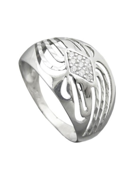 Ring With Zirconias Silver 925 Size 57