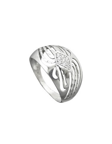Ring With Zirconias Silver 925 Size 57