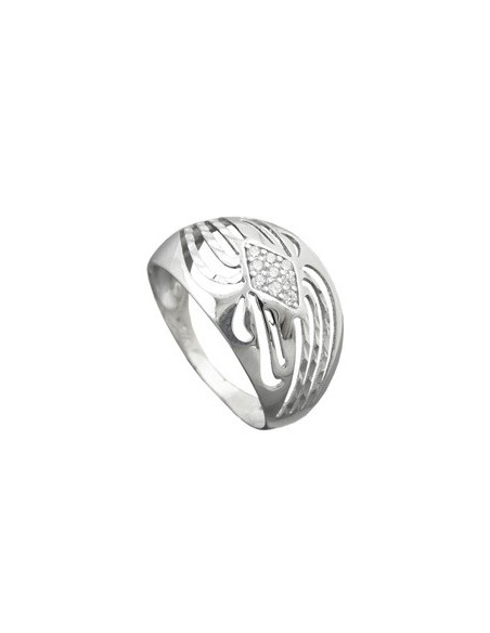 Ring With Zirconias Silver 925 Size 58