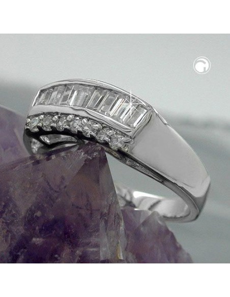 Ring Zirconia Crystals Silver 925