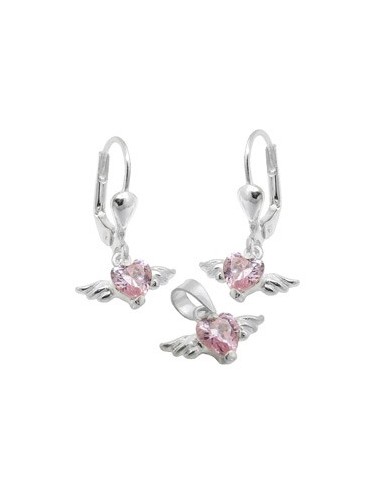 Set Hängsmycke/Studs Zirconia Silver 925