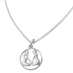 Set Stjärntecken Gemini + Kedja Silver 925