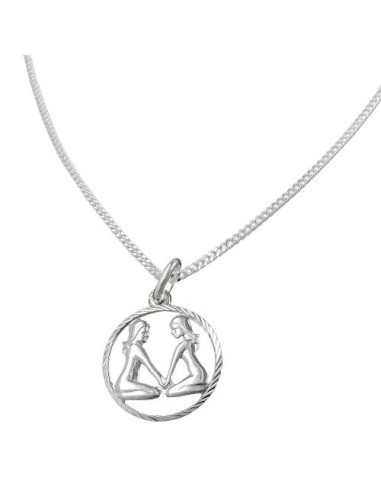 Set Stjärntecken Gemini + Kedja Silver 925