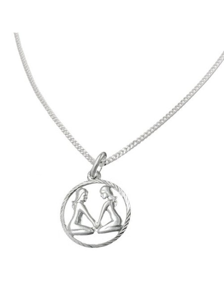Set Stjärntecken Gemini + Kedja Silver 925