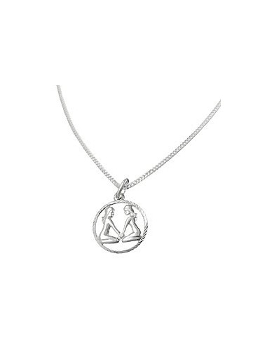 Set Stjärntecken Gemini + Kedja Silver 925