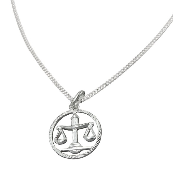 Set Stjärntecken Libra + Kedja Silver 925