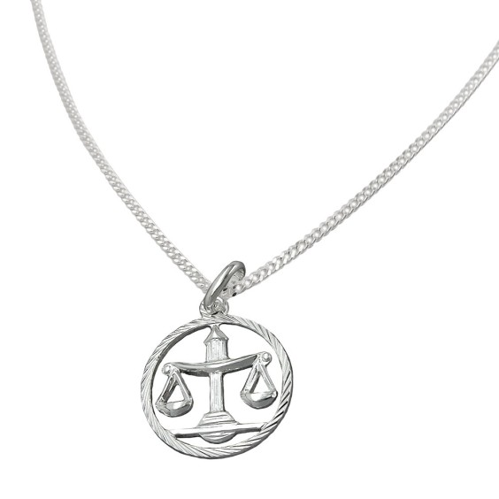 Set Stjärntecken Libra + Kedja Silver 925