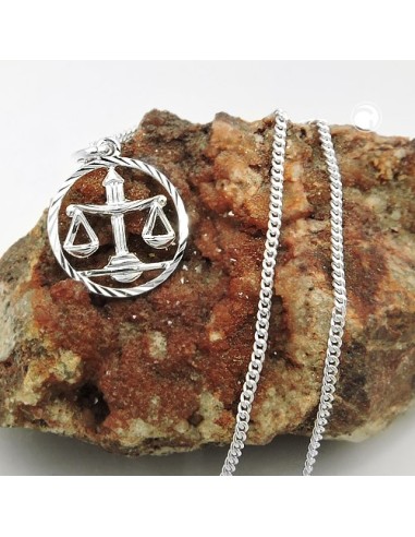 Set Stjärntecken Libra + Kedja Silver 925