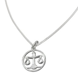 Set Stjärntecken Libra + Kedja Silver 925