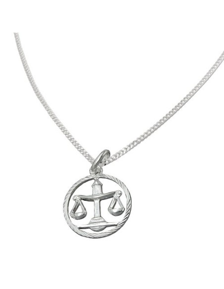 Set Stjärntecken Libra + Kedja Silver 925