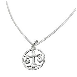 Set Stjärntecken Libra + Kedja Silver 925