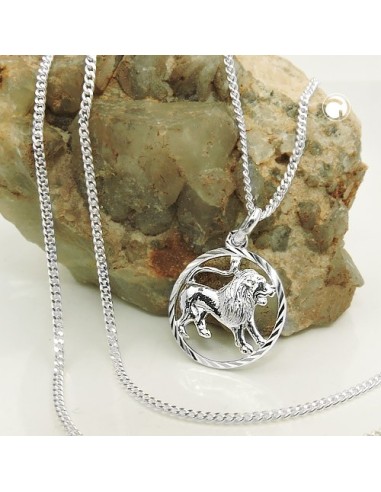 Set Stjärntecken Lion + Kedja Silver 925