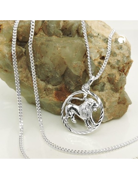 Set Stjärntecken Lion + Kedja Silver 925