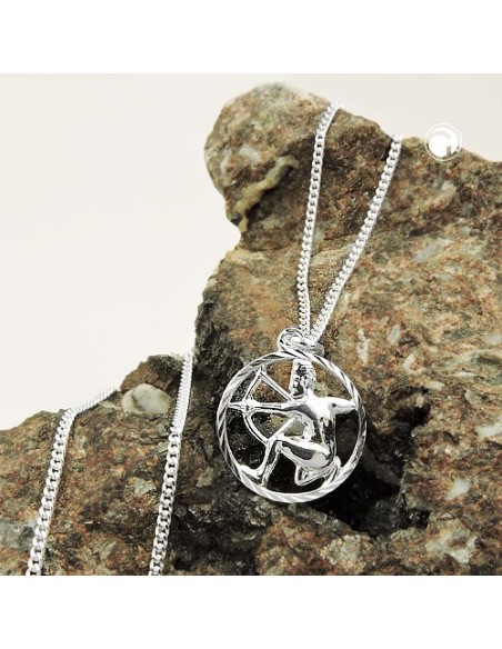 Set Stjärntecken Sagittarius+Kedja Silver 925