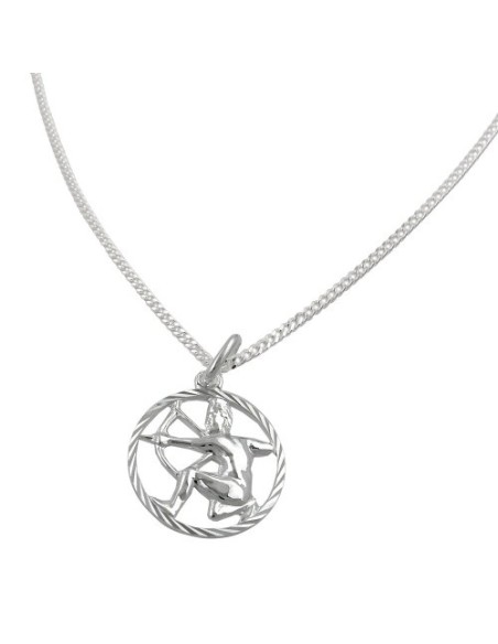 Set Stjärntecken Sagittarius+Kedja Silver 925