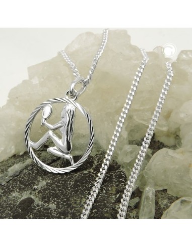 Set Stjärntecken Virgo + Kedja Silver 925