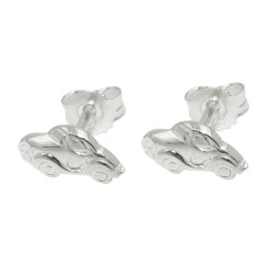 Stud 4x9mm Small Car Shiny Silver 925