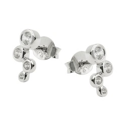 Stud Örhänge 4x Zirconias Silver 925