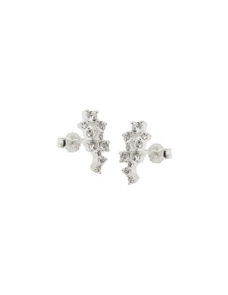 Stud Örhänge Flower Zirconia Silver 925